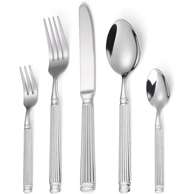 Roman Column Silver Rostfritt Stål Bestick Bestick Set